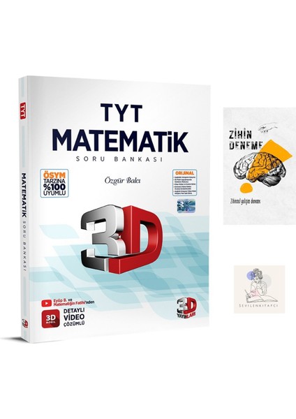 3D Tyt Matematik Soru Bankası+Zihin DENEME-SSSK72