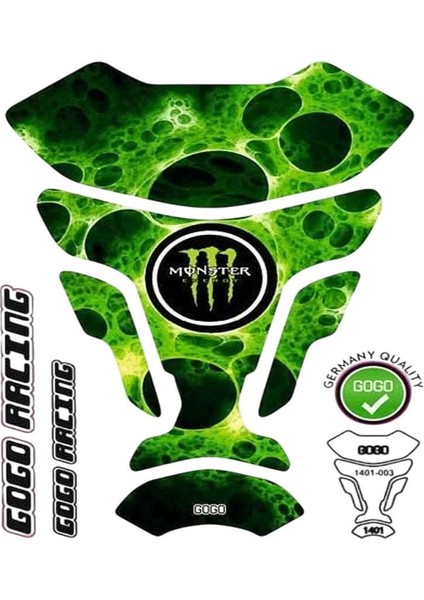 Universal Motosiklet Tank Pad Monster 003