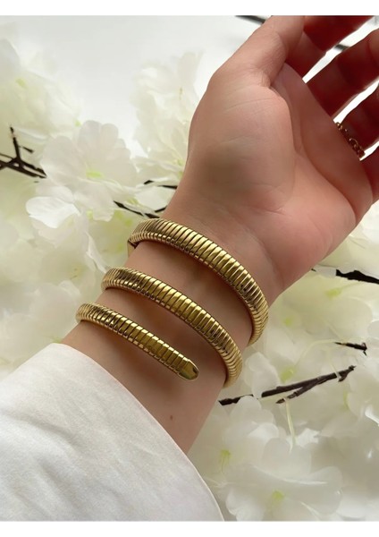 Yılan Sarmal Kordon Trend Model Çelik Kadın Kol Saati modelleri