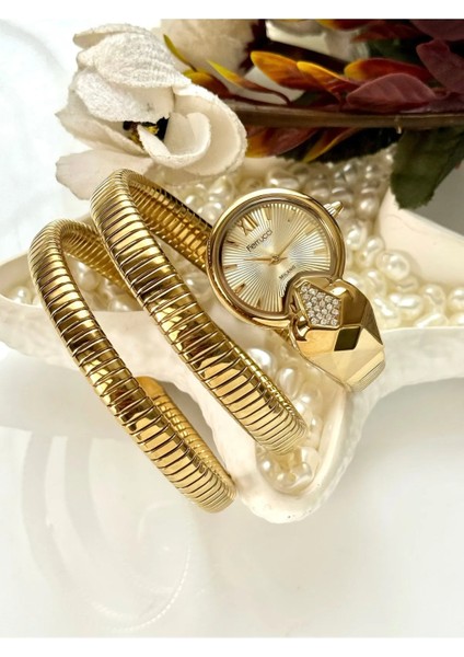 Yılan Sarmal Kordon Trend Model Çelik Kadın Kol Saati fırsatları