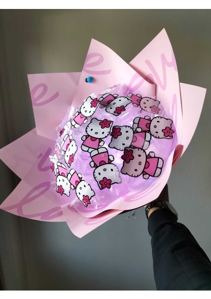 LED Işıklı Hello Kitty Buketi