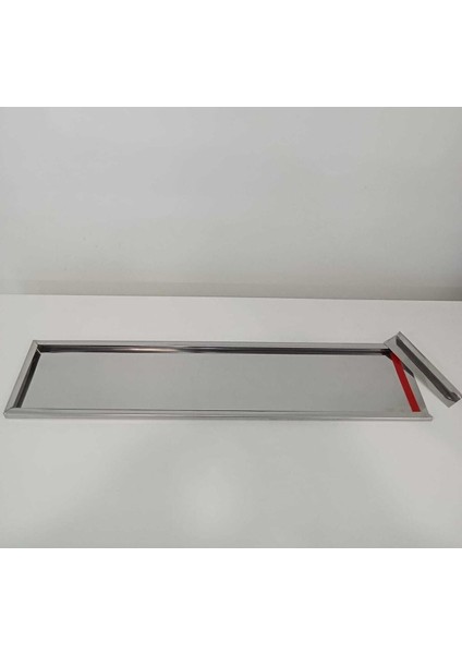 Paslanmaz Krom Plakalık Metal Nikelaj 2 Li Set Metal Plakalık