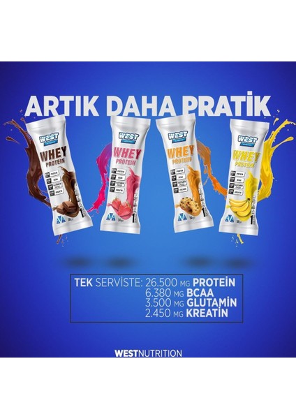 Whey Protein Tozu 36 gr 1 Servis Fındık & Çikolata Aromalı