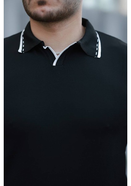 Hemşire Yaka Polyemid Triko Tshirt