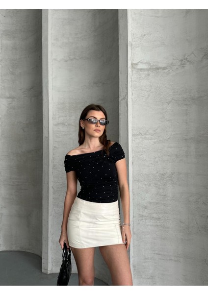 Kadın Taşlı Sandy Bluz