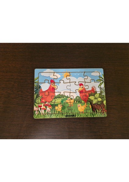 Tavuk ve Ailesi 16 Parça Eğitici Öğretici Ahşap Çocuk Puzzle Yapboz Bebek Çocuk Oyuncak modelleri