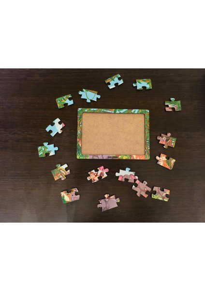 Hayvanlar Alemi 3 - 16 Parça Eğitici Öğretici Ahşap Çocuk Puzzle Yapboz Bebek Çocuk Oyuncak fırsatları