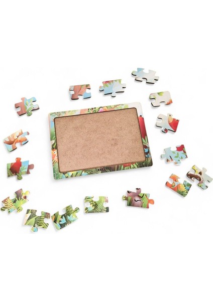 Hayvanlar Alemi 12 - 16 Parça Eğitici Öğretici Ahşap Çocuk Puzzle Yapboz Bebek Çocuk Oyuncak fiyatları