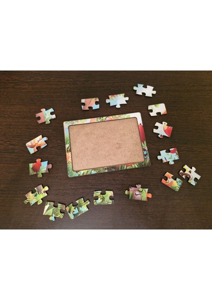 Hayvanlar Alemi 12 - 16 Parça Eğitici Öğretici Ahşap Çocuk Puzzle Yapboz Bebek Çocuk Oyuncak modelleri