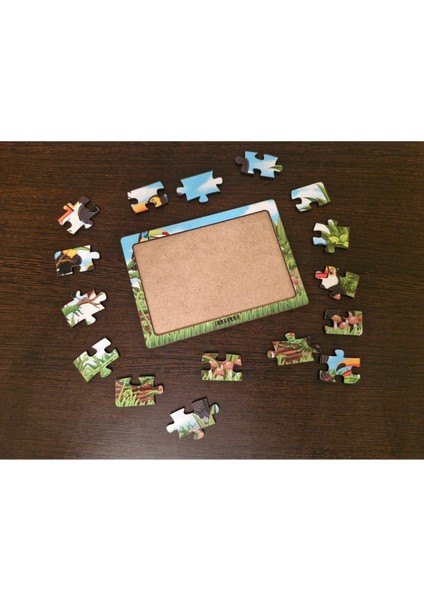 Tukanlar 16 Parça Eğitici Öğretici Ahşap Çocuk Puzzle Yapboz Bebek Çocuk Oyuncak fırsatları