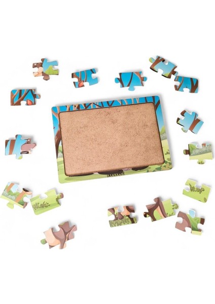 Kanguru 16 Parça Eğitici Öğretici Ahşap Çocuk Puzzle Yapboz Bebek Çocuk Oyuncak fiyatları