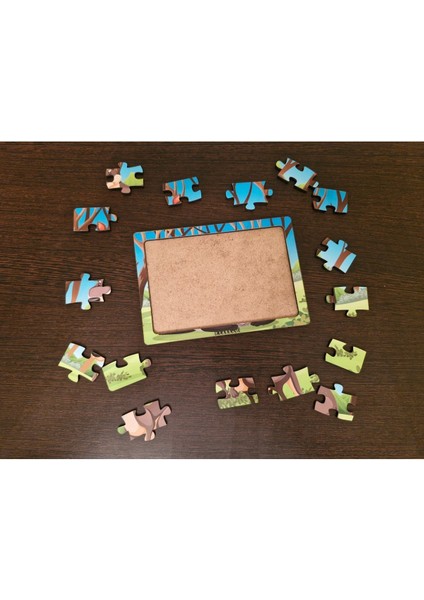 Kanguru 16 Parça Eğitici Öğretici Ahşap Çocuk Puzzle Yapboz Bebek Çocuk Oyuncak fırsatları