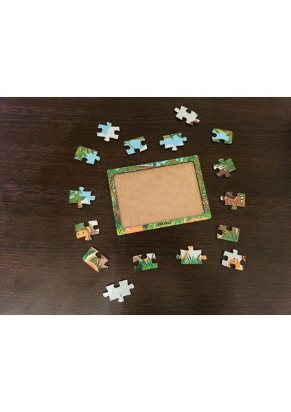Yılanlar 16 Parça Eğitici Öğretici Ahşap Çocuk Puzzle Yapboz Bebek Çocuk Oyuncak