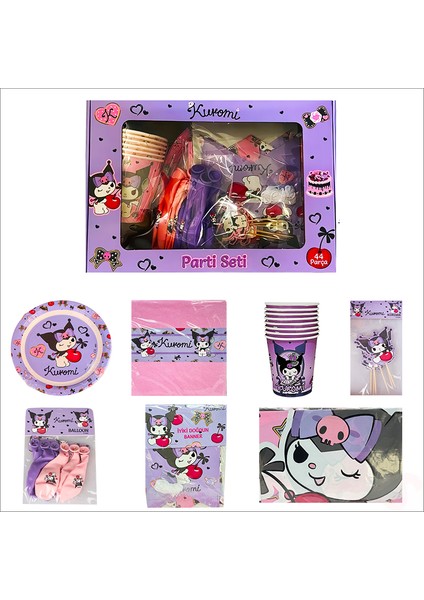 Kuromi, 44 Parça Lisanslı Parti Seti