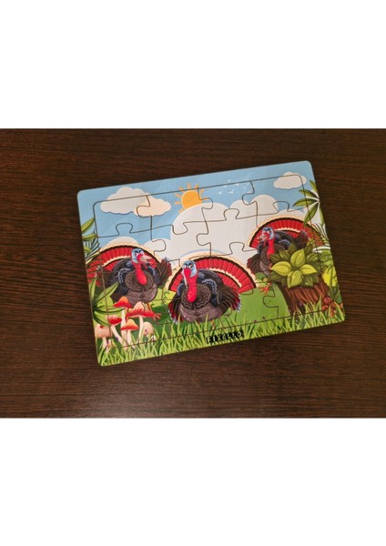 Hindiler 16 Parça Eğitici Öğretici Ahşap Çocuk Puzzle Yapboz Bebek Çocuk Oyuncak