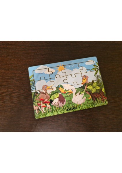 Ördekler 16 Parça Eğitici Öğretici Ahşap Çocuk Puzzle Yapboz Bebek Çocuk Oyuncak