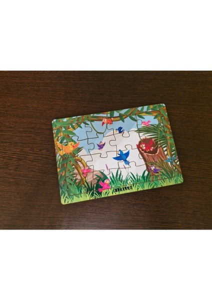 Kuşlar 16 Parça Eğitici Öğretici Ahşap Çocuk Puzzle Yapboz Bebek Çocuk Oyuncak