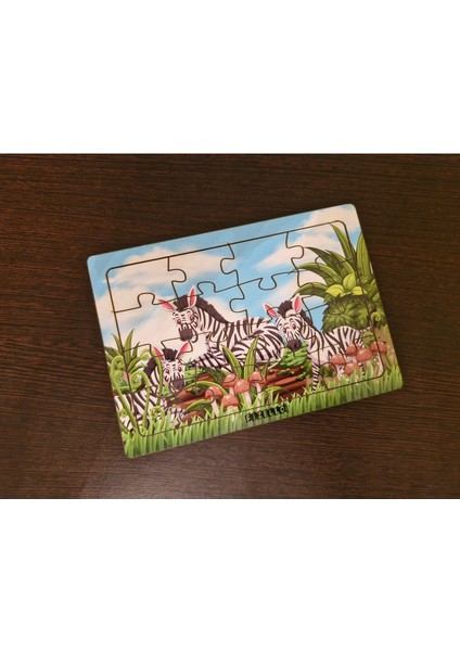 Zebralar 16 Parça Eğitici Öğretici Ahşap Çocuk Puzzle Yapboz Bebek Çocuk Oyuncak modelleri