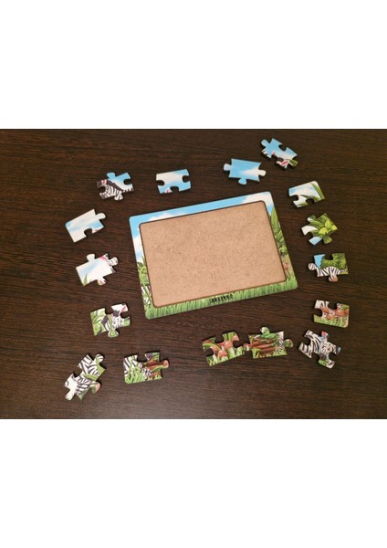 Zebralar 16 Parça Eğitici Öğretici Ahşap Çocuk Puzzle Yapboz Bebek Çocuk Oyuncak fırsatları
