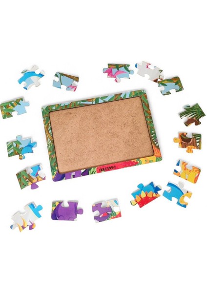Dinozorlar 16 Parça Eğitici ve Öğretici Ahşap Çocuk Puzzle & Yapboz Bebek Çocuk Oyuncak fiyatları