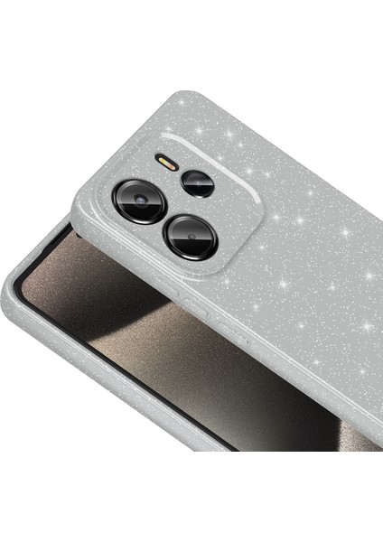 Redmi Note 14 Kılıf Kamera Korumalı Simli Parıltılı Lüks Silikon fiyatları