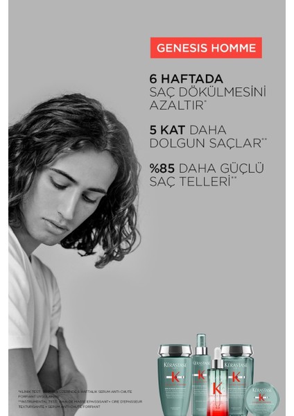 Genesis Homme Bain De Force Erkeklere Özel Saç Dökülmesini Önleyici Saçları Onarıcı Besleyici Koruyucu Şampuan 250 ml fırsatları