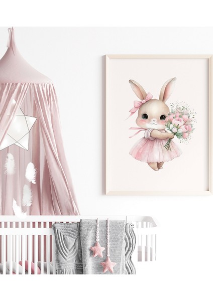 Pembe Vintage Kız Çocuk ve Bebek Odası Çoklu Tablo Seti, Çocuk Odası Tablosu fiyatları