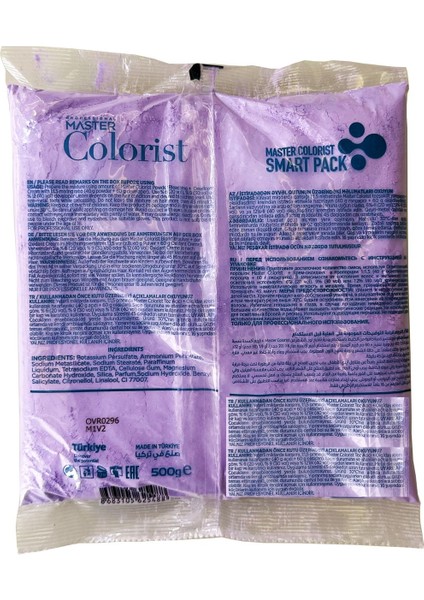 Master Colorist Toz Saç Açıcı Oryal ( Mor ) 2000 gr 2 kg + 1000 ml 30 Volum Oksidan modelleri
