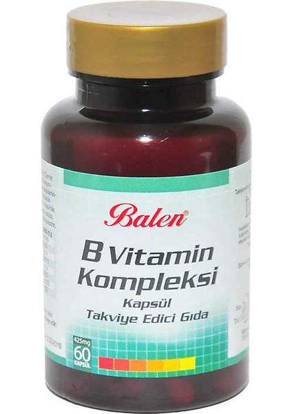 B Vitamin Kompleksi 60 Kapsül fiyatları