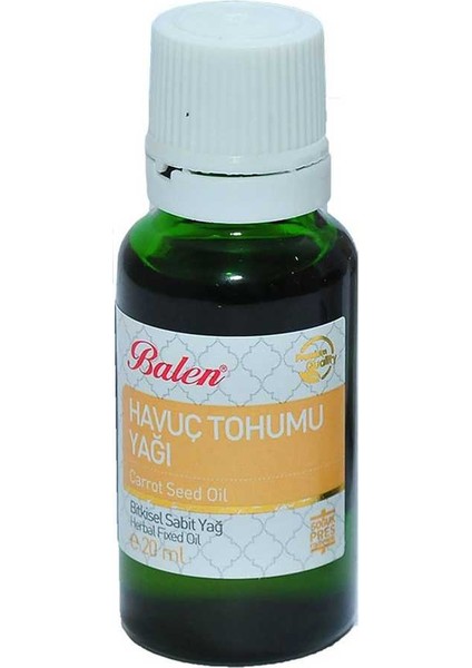 Havuç Tohumu Yağı Soğuk Pres 20 ml Cam Şişe indirimleri