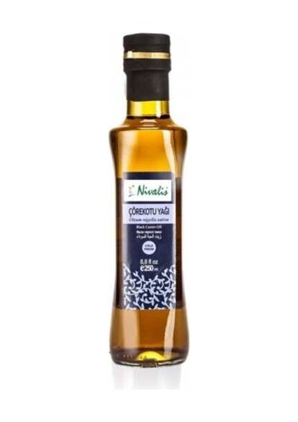 Çörek Otu Yağı Soğuk Pres Cam Şişe 250 ml