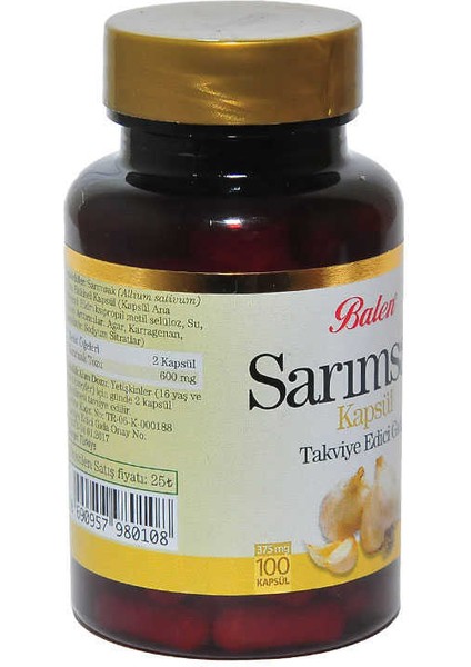 Sarımsak 100 Kapsül