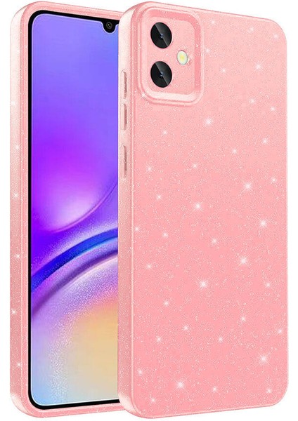 Galaxy A05 Kılıf Kamera Korumalı Simli Parıltılı Lüks Silikon
