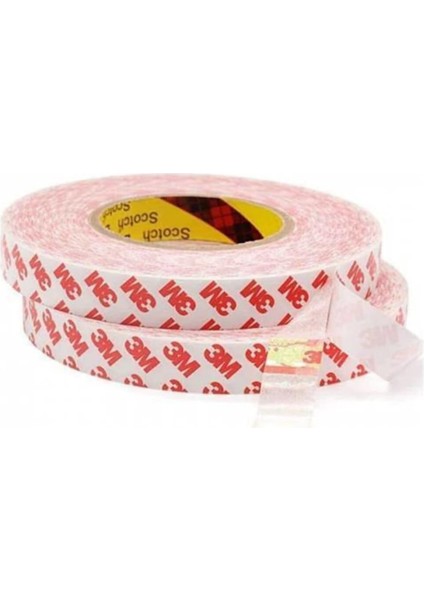 3m 9088 Şeffaf Ince Çift Taraflı Bant, 15 mm Genişlik 5 Metre