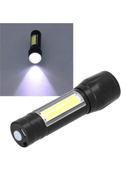 511 LED USB Şarjlı Yüksek Lümen Mini Boy El Feneri, Metal Kasa, 3 Modlu Işık Modülü, Kutulu, Şarj Kablosu Dahil fiyatları