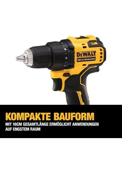 18 V Xr 2 Vitesli Akülü Matkap DCD708D2T (Fırçasız Tam Metal Dişli, 13 mm Tam Metal Hızlı Germe Mandreni, LED Çalışma Işığı, 2 x Pil, Şarj Cihazı, Kemer Klipsi, T Stak Kutusu Dahil)