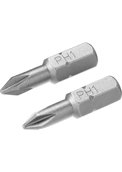 Vidalama Uç, Metalik, 2 Adet, PH1X25MMX2.