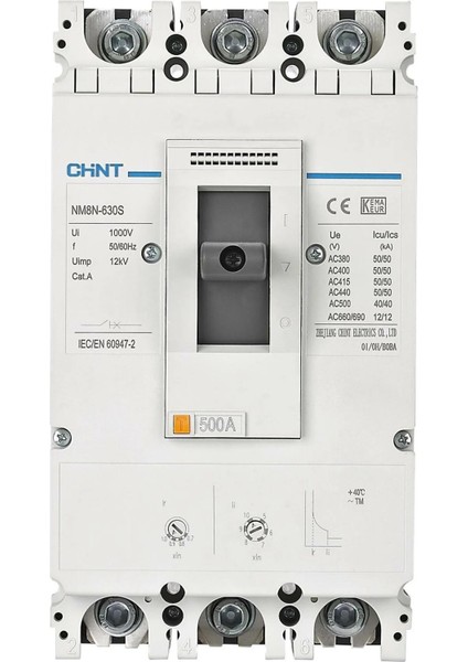 269252 NM8N-630S 3X500A 50KA Termik Manyetik Şalter fiyatları