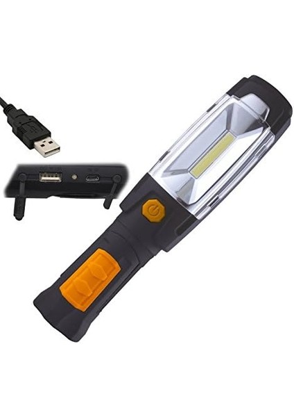 T 28055 USB Şarjlı Cob LED Çalışma Lambası