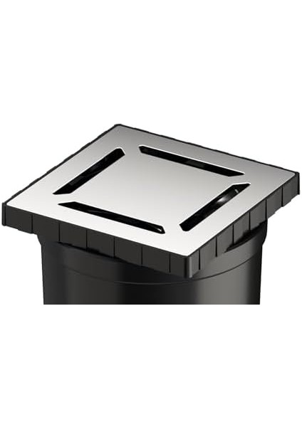 V-Flow Kare 5608277 Duş Kanalı, Alttan Çıkışlı, 10X10 Cm, Dk 100 Kapak, Parlak Krom fiyatları