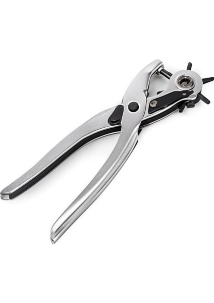 6 Farklı Boyutta Kemer Delme Pensesi Deri Delici Delik Açıcı Alet Paslanmaz Çelik Gövde Emniyet Kilidi ile Pratik Kullanım