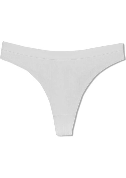 2'li Pamuklu Fitilli Beli Lastikli Kadın String Tanga Külot modelleri