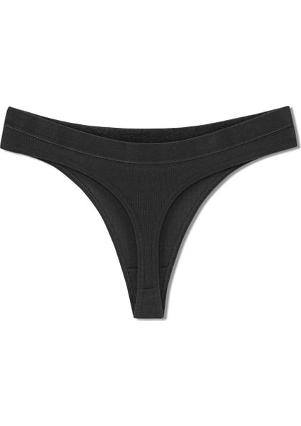 2'li Pamuklu Fitilli Beli Lastikli Kadın String Tanga Külot fırsatları