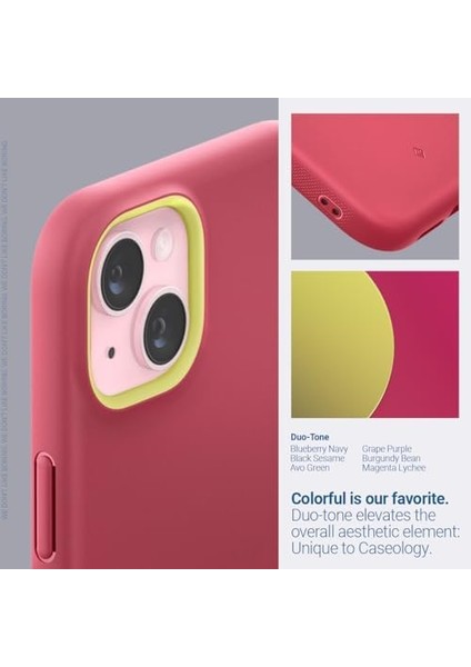Spigen Apple iPhone 15 Plus Kılıf Nano Pop Mag Magsafe Özellikli Magenta Lychee - ACS06932