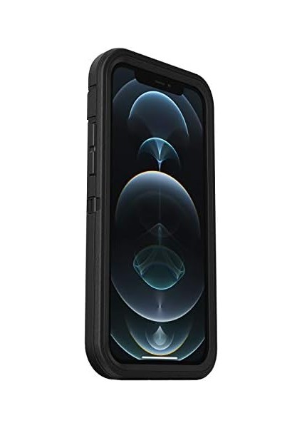 iPhone 12/iphone 12 Pro Defender Kılıf, Darbeye Dayanıklı, Düşmeye Dayanıklı, Ultra Sağlam Koruyucu Kılıf, Askeri Standartlara Göre 4 Kez Test Edilmiştir, Siyah