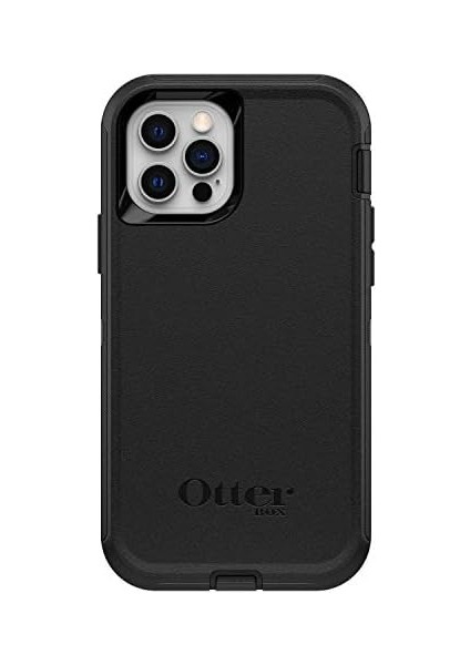 iPhone 12/iphone 12 Pro Defender Kılıf, Darbeye Dayanıklı, Düşmeye Dayanıklı, Ultra Sağlam Koruyucu Kılıf, Askeri Standartlara Göre 4 Kez Test Edilmiştir, Siyah