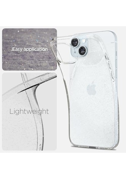 Apple iPhone 15 Plus Kılıf Liquid Crystal Glitter Crystal Quartz - ACS06648