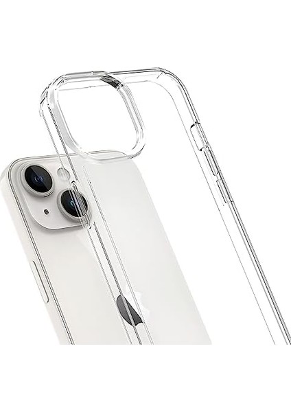 Apple iPhone 15 Plus (6.7") Air Hybrid Darbe Emici Tpu + Pc Şeffaf Kılıf (Crystal Clear)