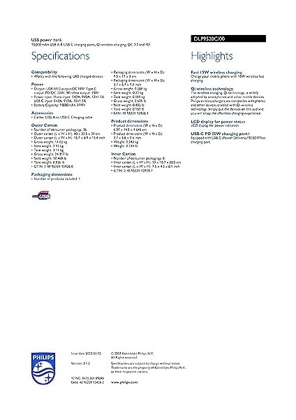 DLP9520C/00, 10,000MAH Power Bank Pd, Qc, Wireless Şarj modelleri