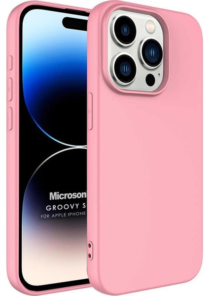 Kılıf Apple iPhone 15 Pro Için Groovy Soft Rose Gold [Apple iPhone 15 Pro ile Uyumlu Kılıf - Rose Gold]